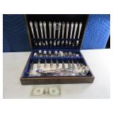 HUGE Oneida~Rogers Flatware SET in Wood Box