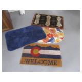 Lot (4) asst Floor Rugs~Mats