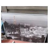 Large 55"x39" Eiffel Tower Modern Wall Art
