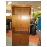 MidCentury 32" Upright Shelf Cabinet