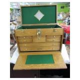 Oak GERSTNER 20" MultiDrawer Hobby Tool Chest $$$