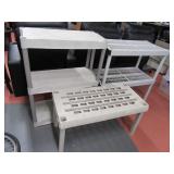 Lot (3) Basic Poly Shedtype Storage Shelves