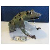 20" Metal Yard Decor Frog