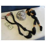 Lot (3) Costume Wigs Indian~Washington~Braids