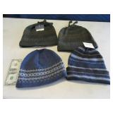 Lot (4) New Stocking Hats