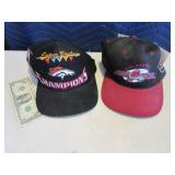 Broncos & Avs Vtg Unworn Ball Caps Hats