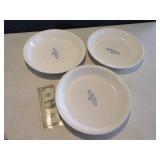 Lot (3) CorningWare 10" Pie Plates