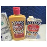 Lot (2) 80% cans BRASSO Cleaner