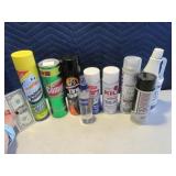 Lot (9) asst Home & Auto Cleaning Supplies