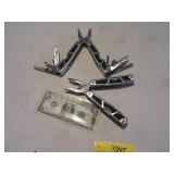 Lot (2) Camp~Pocket Universal Tool Knives EXC