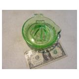 Green Depression Glass 5.5" Juicer