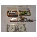 Lot (6) Antique Vtg Fishing Lures