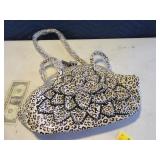 New Specialty JULIA & MICHAEL Bling Purse Leopard