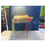 Lot 14" Metal Grid Colored Shelving CubbyHole