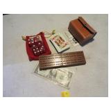 Vintage Travel Cribbage & Dice Games
