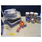 End Of Pantry...NEW disp alum pans & Cake Decort.