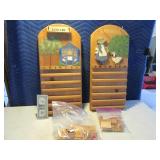 Wood Perpetual Type Wall Calendar + Other 4 Parts