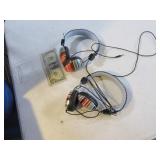Lot (2) Ihome PlugIn Headphones compact