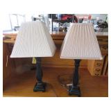 Pair 20" Modern Table Lamps