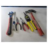 Lot (6) Nice Handtools Snips~Hammer~Pliers