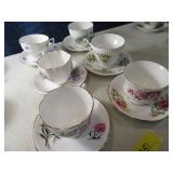 Lot (6) England Cup & Saucer Sets EXC "a"