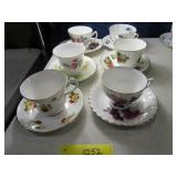 Lot (6) England Cup & Saucer Sets EXC "b"