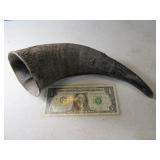 Vintage 11" Black Animal Horn