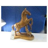Large Horse 21" Handcarved Wooden Sculpture Decor