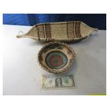 Lot (2) SouthWest Look Modern Baskets Decor