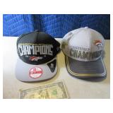 Lot (2) BRONCOS Championship Super50 Hats Ballcaps