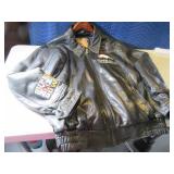 SuperBowl XXXII BRONCOS szXL Leather Coat