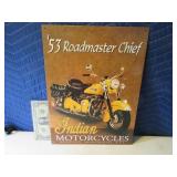 53 Roadmaster INDIAN Motorcycle ManCave Tin Sign