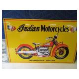 Indian Motorcycle Auth Dealer Metal ManCave Sign