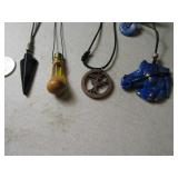 Lot (4) Modern Necklaces funky Pendants