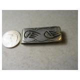 Signed Pawn Sterling Money Clip L. BICKLE