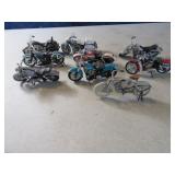 9pc Mini HARLEY Diecast Collection Cycles