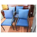 4pc Set Metal Classic Patio Chairs