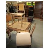 Vintage 5pc Folding Card Table & Chair Set NICE