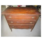 36" Antique 3drawer Wooden Dresser sturdy project