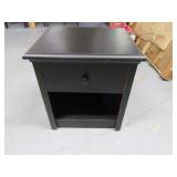 Nice 23" Black Drawered End Table EXC