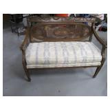 48" MidCentury Wood/Cushion Side Bench