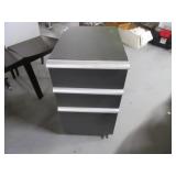 14.5" Rolling Metal Desk Organizer Cabinet~File