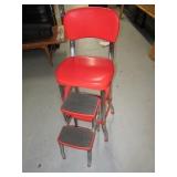 Modern RetroLook Red Step Stool Stool