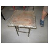 Metal CopperRivetLook 16" Accent Side Table