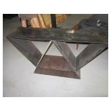 48" Industrial Metal Unique Shelf Decor