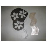 Lot (2) Funky Metal Industrial Wall~Ceiling Art $$