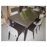 Retro Modern StainlessTop 7pc Dining Set NICE
