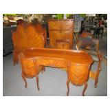 Amazing Antique 8pc Bedroom Suite Carved Twin $$$$