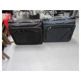 Lot (2) Nice 24" BiFold Travel Luggage Suitcases