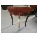 Cute BOMBAY 24" halfmoon Accent Wood Table